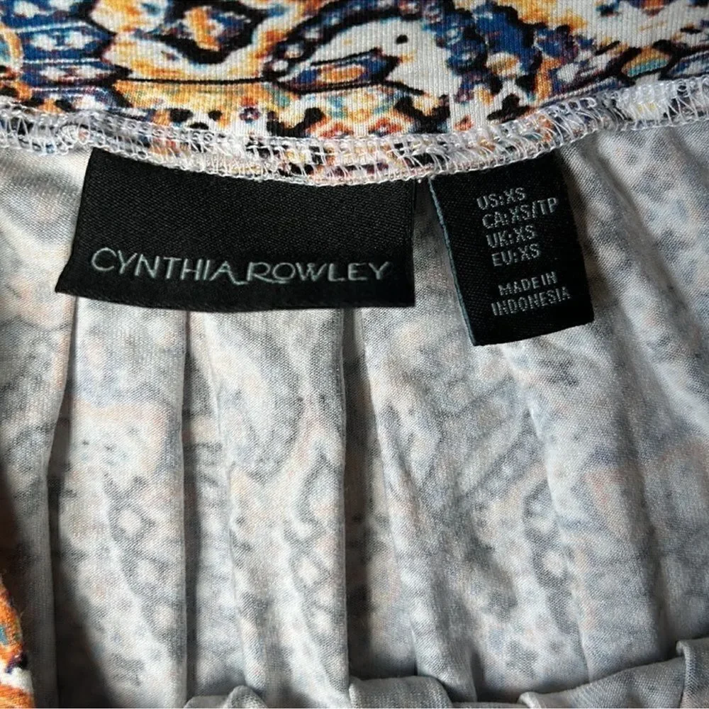 Cynthia Rowley Stretchy Floral Print Maxi Skirt(Size XS)